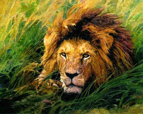 Το παιδί και το ζωγραφισμένο λιοντάρι2