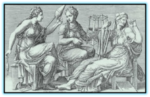 Οι τρεις Μοίρες (Κλωθώ, Λάχεσις, Άτροπος)