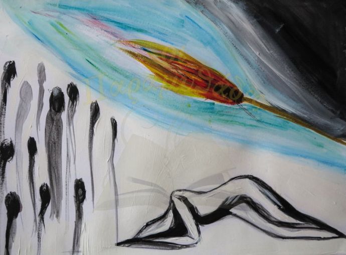 Ζωγραφιά της Όλγας Κακουλίδου.