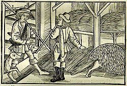 Σχέδιο του Sebastian Brant (1457-1521) εμπνευσμένο από τον μύθο του Αισώπου "Αλεπού και ξυλοκόπος".